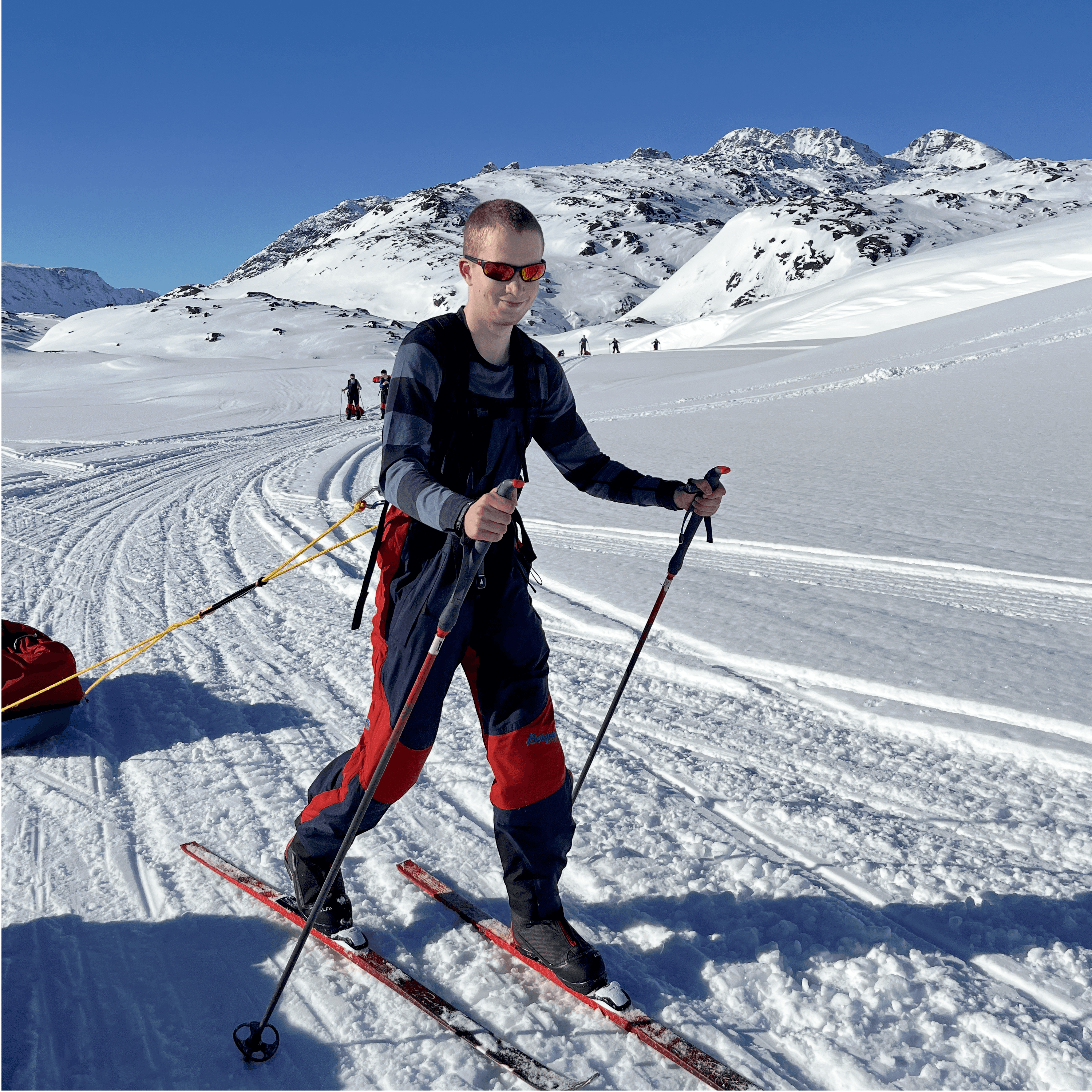 Skiing in the Arctic